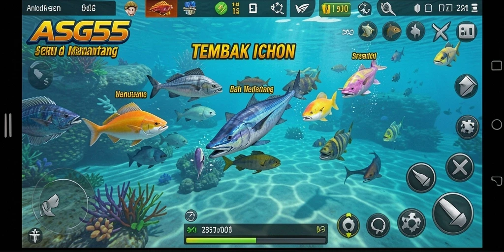 Tampilan gameplay seru ASG55 dengan grafik menarik.