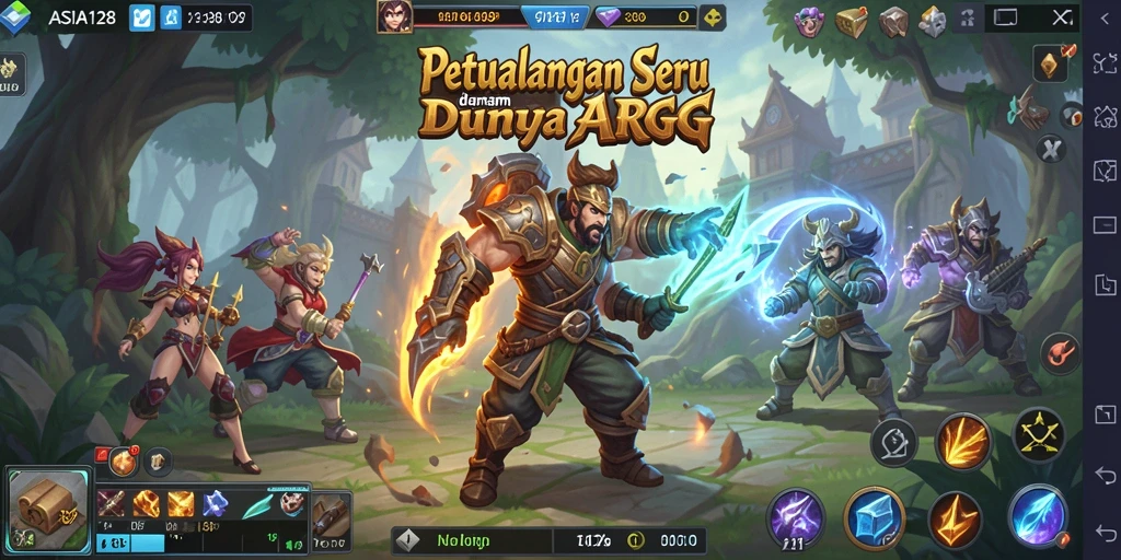 Tampilan gameplay ASIA128 yang memukau dengan aksi ARPG mendebarkan.