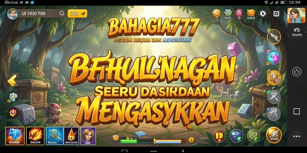 Screenshot gameplay BAHAGIA777 yang menunjukkan petualangan seru.