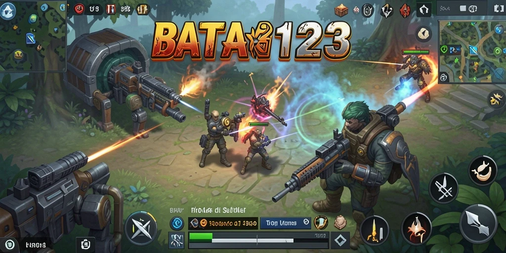 Tampilan gameplay strategis yang mendebarkan di BATA123.