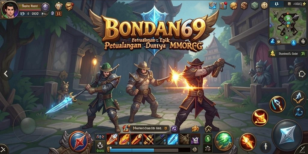Tampilan gameplay BONDAN69 yang menakjubkan dalam dunia MMORPG.