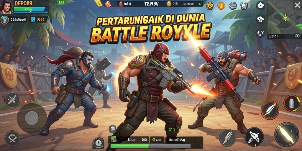 DEPO89 menampilkan aksi seru dalam pertempuran Battle Royale.