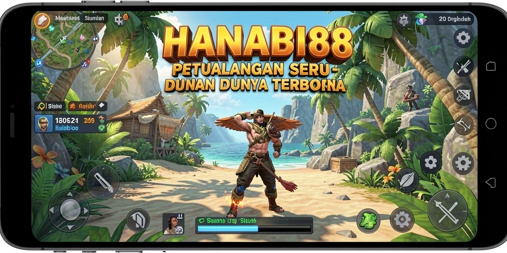 Tampilan gameplay Open World HANABI88 yang menakjubkan.