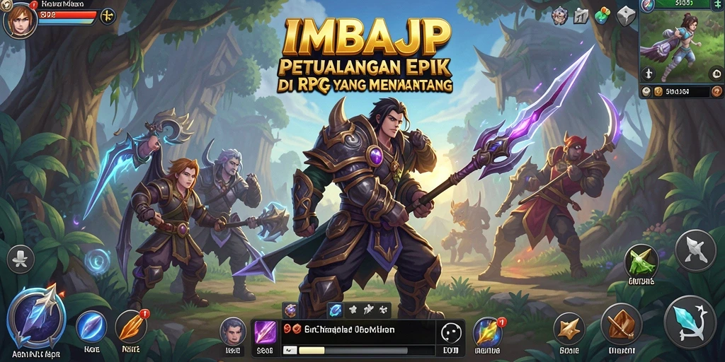 Tangkapan layar menampilkan pertempuran epik dalam game IMBAJP.