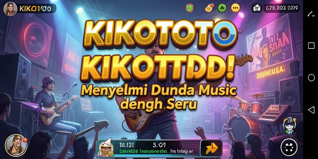 Tampilan gameplay KIKOTOTO yang penuh warna dan menarik.