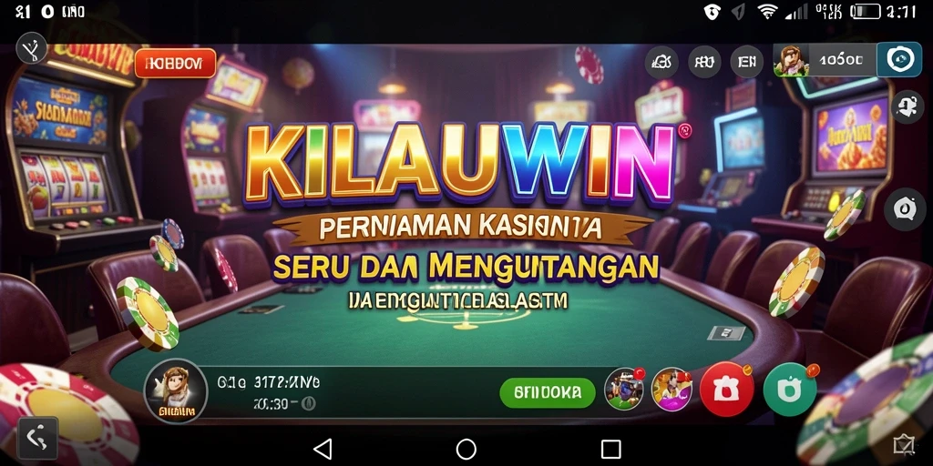 Tampilan gameplay kasino KILAUWIN yang seru dan mengasyikkan.
