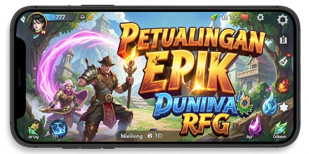 Tangkapan layar L777 menampilkan petualangan seru dalam dunia RPG.