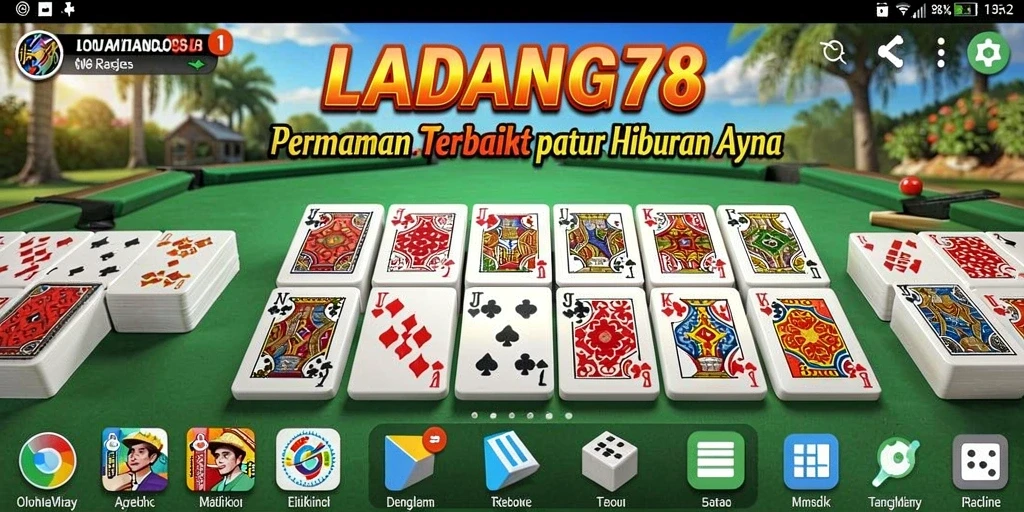 Tampilan gameplay yang seru dari LADANG78 dengan domino.