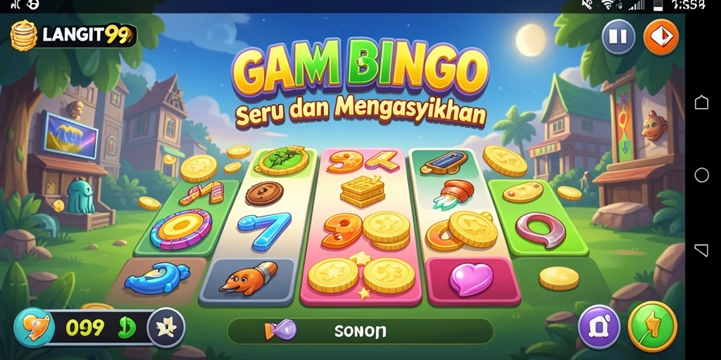 Tangkapan layar gameplay LANGIT99 dengan suasana Bingo yang seru.