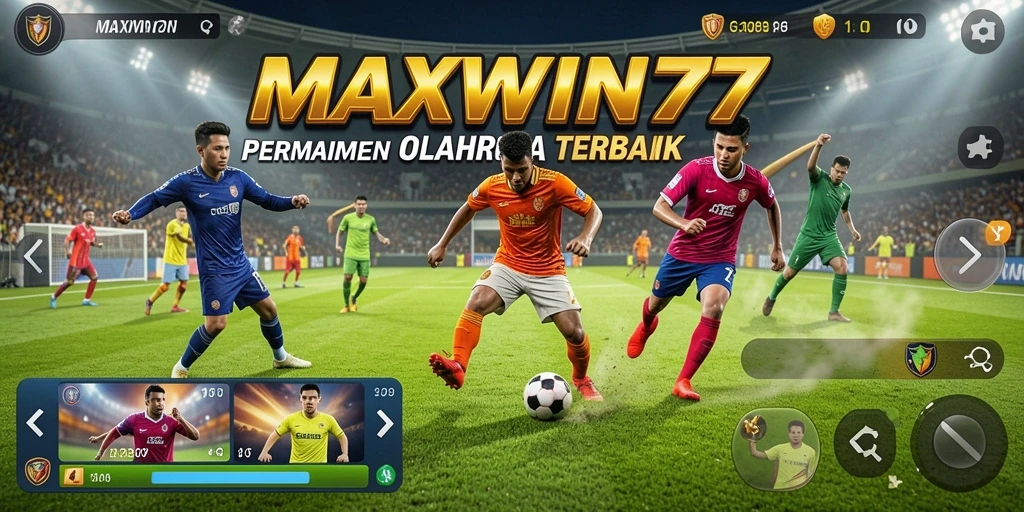 Tampilan gameplay seru di MAXWIN77 dengan aksi olahraga yang mendebarkan.