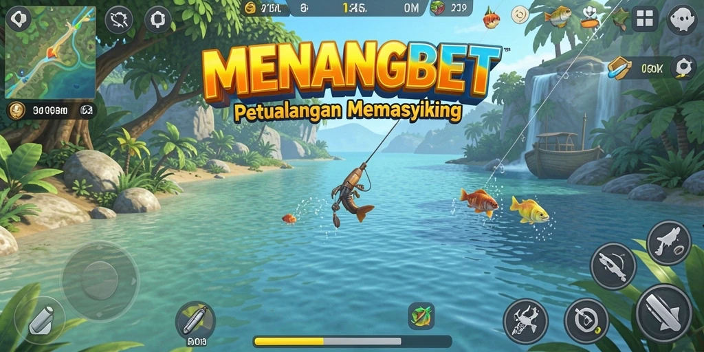 Screenshot MENANGBET menampilkan pemain dengan latar belakang lautan yang indah.