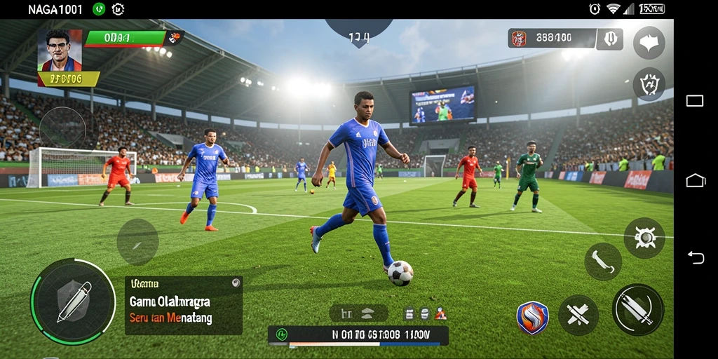 Screenshot NAGA1001 menampilkan aksi seru dalam pertandingan olahraga.