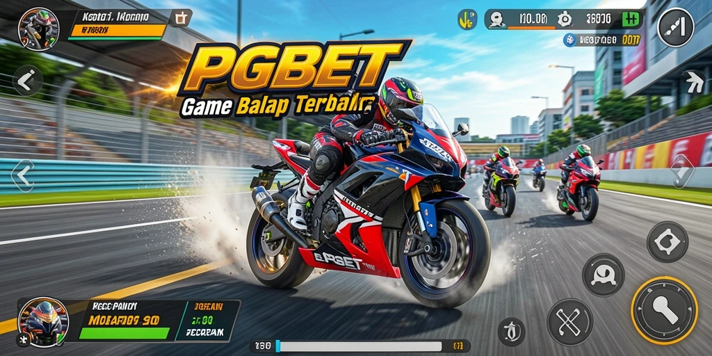Screenshot gameplay PGBET yang menunjukkan aksi balap motor yang mendebarkan.
