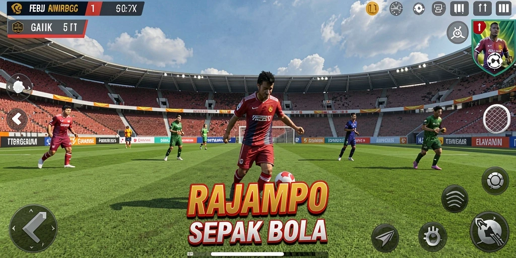 Tangkap momen pertandingan seru di RAJAMPO dengan gameplay menarik.