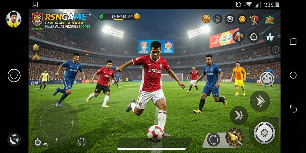 Tampilan gameplay RSNGAME dengan aksi olahraga yang dinamis dan menarik.