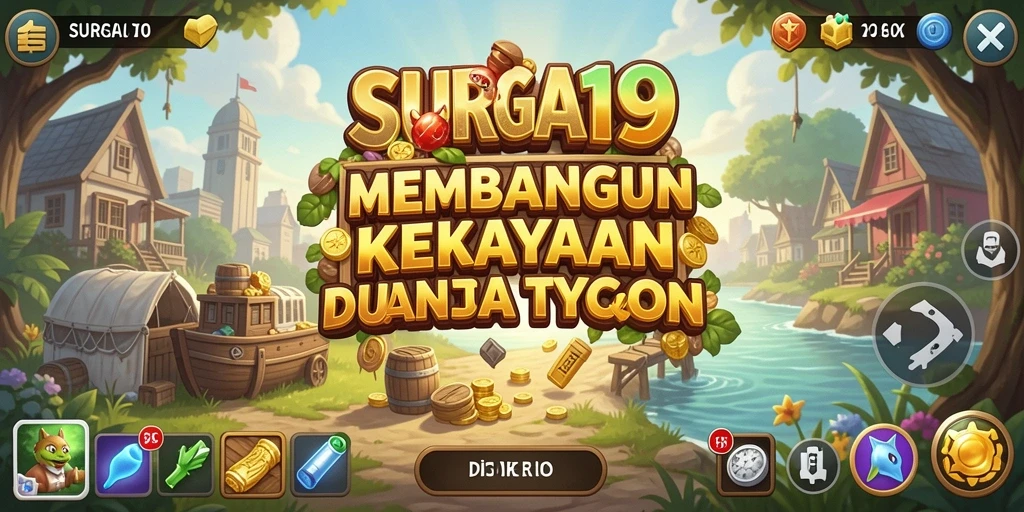 Tampilan menarik dari gameplay Tycoon yang menantang di SURGA19.